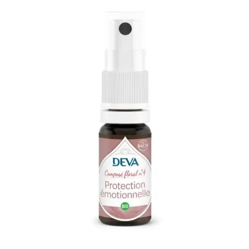 Flacon du composé floral protection émotionnelle DEVA pour l'hypersensibilité