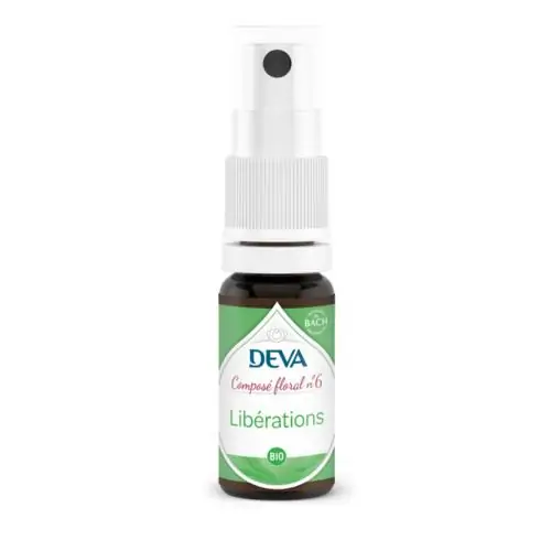 Flacon bio du composé floral libérations du Laboratoire DEVA