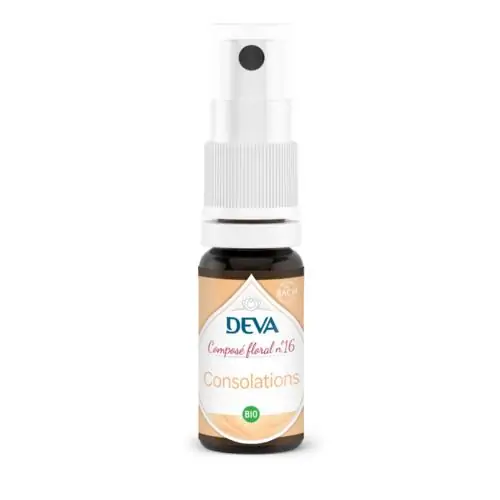 Flacon du composé floral consolations DEVA pour surmonter un deuil amoureux