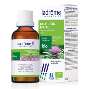 Flacon Extrait hydro-alcoolique Chardon-Marie BIO Ladrôme 50ml.