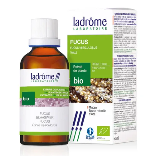 Flacon Extrait hydro-alcoolique Fucus BIO Ladrôme 50ml.