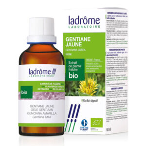 Flacon compte-gouttes Gentiane Jaune BIO Gentiana lutea Ladrôme.