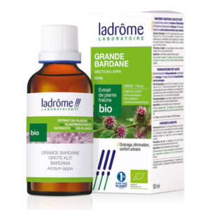 Flacon Extrait hydro-alcoolique Racine de Grande Bardane BIO Ladrôme.